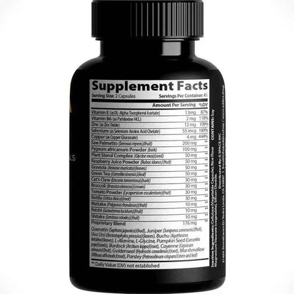 With Saw Palmetto and 30 Powerful Herbal Extracts, Minerals and Vitamins to Maximize Prostate Health, 90 Capsules