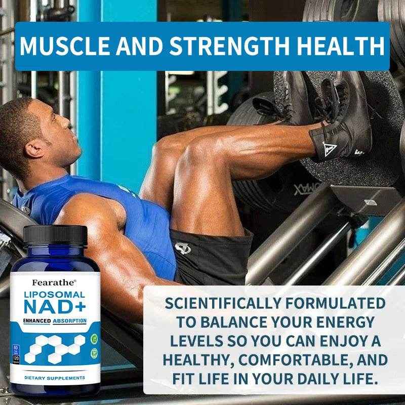 VIVALIFER Liposomal NAD+ Supplement for Super Absorption, Anti-Aging, Energy and DNA Repair, Brain Function