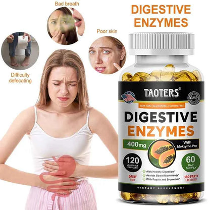 Digestive enzyme supplements for adults Digestive enzyme capsules Beneficial bacteria Immune system support and healthy digestio