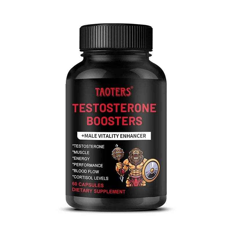Taoters Male Vitality Booster - with Vitamins and Minerals - Supports Muscle, Energy, Performance, Blood Flow