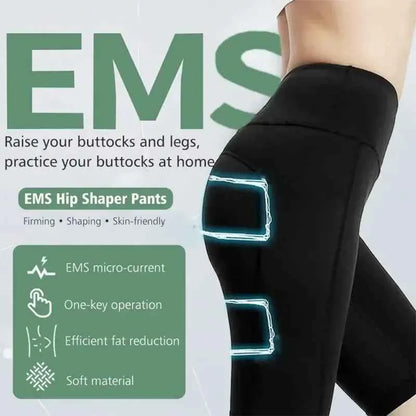 FitSculpt EMS™ High-Waist Yoga Shorts – Muscle Stimulator Butt Lifter with 8 Modes &amp; 19 Intensity Levels