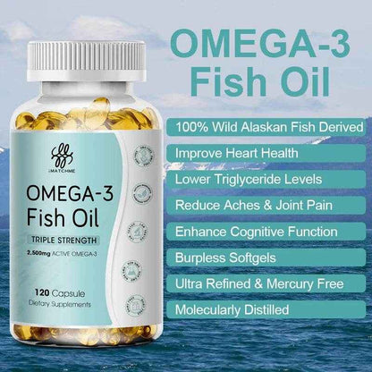 3600mg Triple Strength Omega 3  Fish Oil Supplement Rich EPA &amp; DHA, Omega 3 Supplements for Heart, Brain &amp; Immune Support