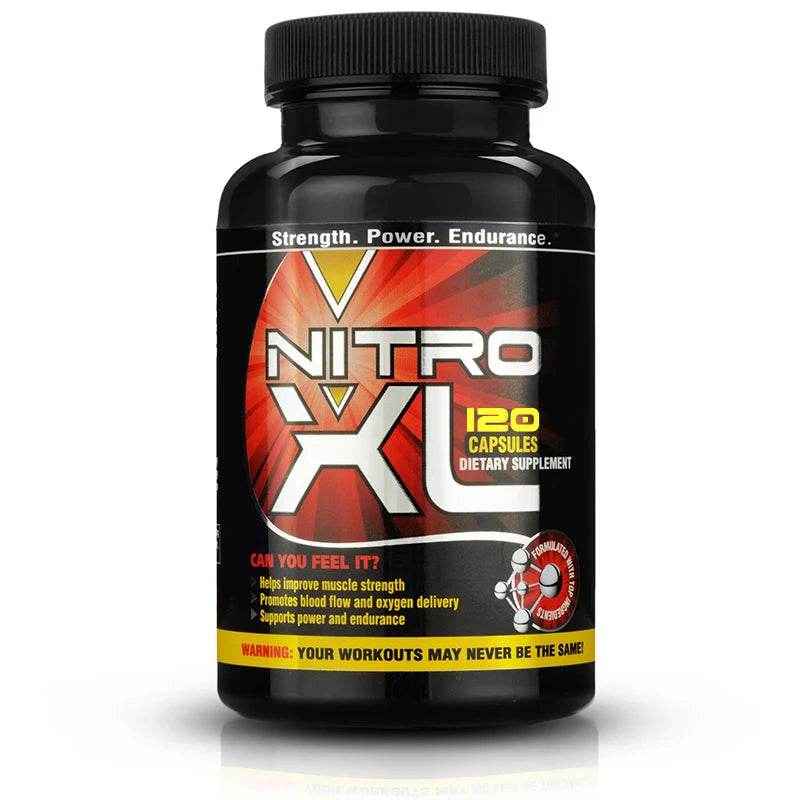 Nitro XL - Premium Nitrogen Booster for Boosting Endurance and Muscle Growth, 120 Capsules