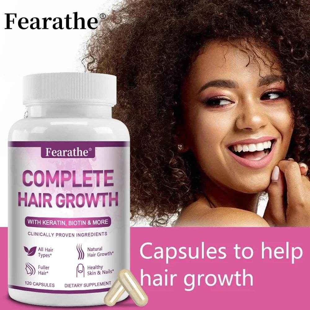 Premium Hair Growth for Men and Women - Hair Care Vitamins with Biotin and Keratin - Promotes Thicker, Healthier Hair Growth