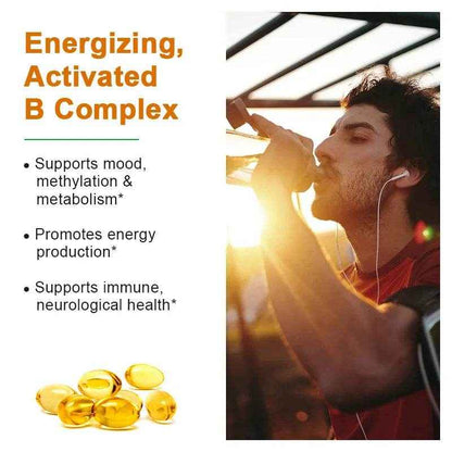 Vitamin B Complex Supplement, Supports Energy, Immune Health, Antioxidant Supplement