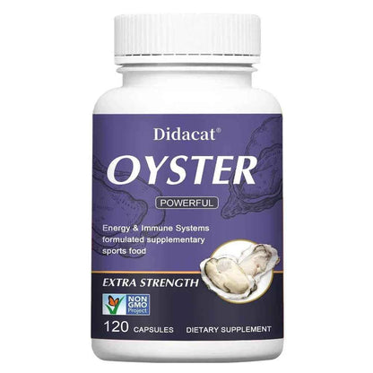 Oyster Supplement - Natural Vitamins, Minerals &amp; Nutritional Supplement - Energy &amp; Immune System, Physical Endurance