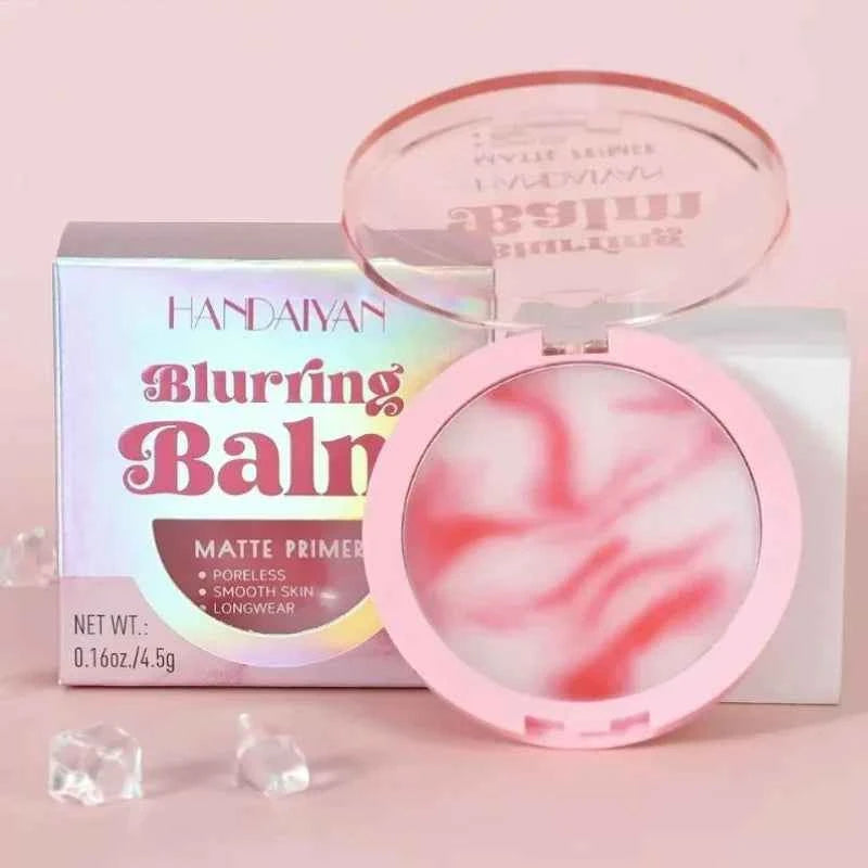 Matte Setting Powder Lasting Oil-Control Purple Glitter Pressed Powder Brightening Face Powder Jelly Compact Foundation Makeup