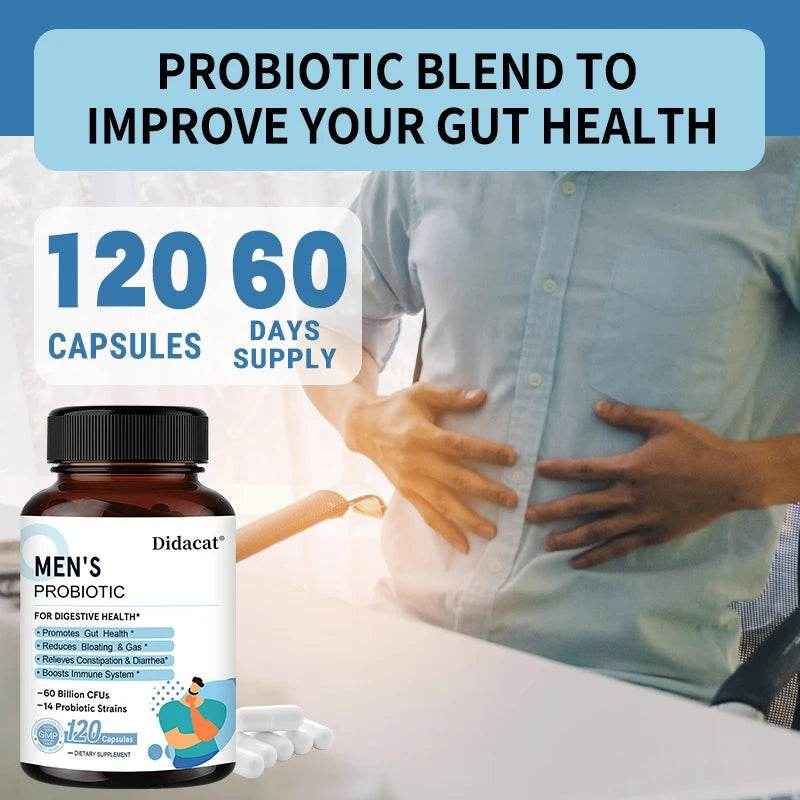 Probiotics, Supports Gut Health, Supports Relief of Constipation and Diarrhea, Supports Immune System, 120 Capsules, Women/Men