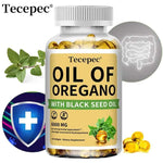 Oregano Oil Supplement with Black Seed Oil - Balanced Digestion and Gut Health