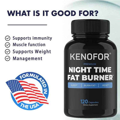 Nighttime Fat Burner - Fat burning booster, helps metabolic cleansing, suppresses and controls appetite during sleep