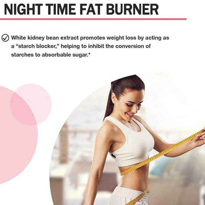 Nighttime Fat Burner - Fat burning booster, helps metabolic cleansing, suppresses and controls appetite during sleep