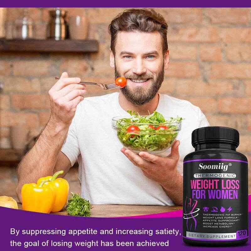 Thermogenic Fat Burner - Natural Appetite Suppressant, Metabolism Booster, Weight Management, Immunity, Metabolism, 120 Capsules