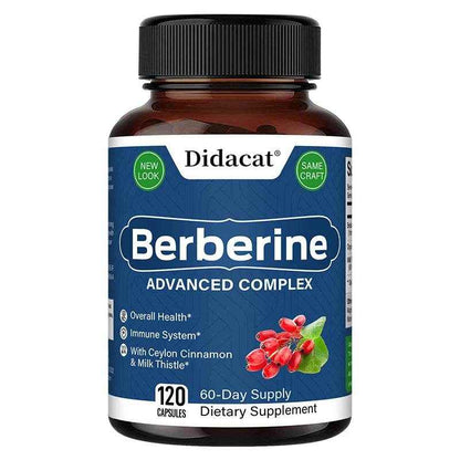 Didacat Berberine Supplement - Balance Blood Circulation, Support Heart Function Health - 120 Capsules