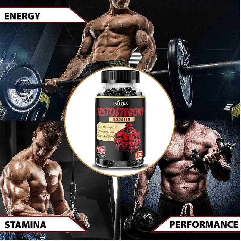 Natural Energy Supplement for Men - Boost Strength, Energy - Endurance Test Supplement, Muscle Growth