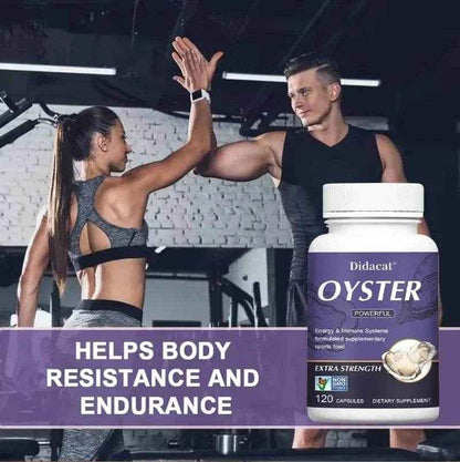 Oyster Supplement - Natural Vitamins, Minerals &amp; Nutritional Supplement - Energy &amp; Immune System, Physical Endurance
