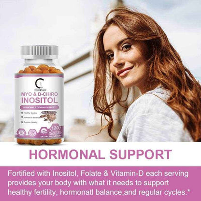Myo Inositol and D-Chiro Inositol Supplement with Folic Acid Supports Fat Metabolism Healthy Ovarian &amp; Liver Function