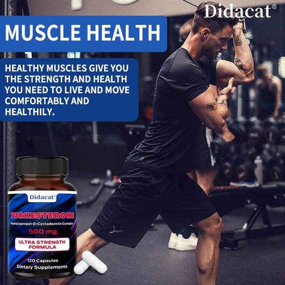 Didacat Turkish Sterol - 500mg, Supplement, Supports Strength, Muscle Health, Balanced Energy Levels