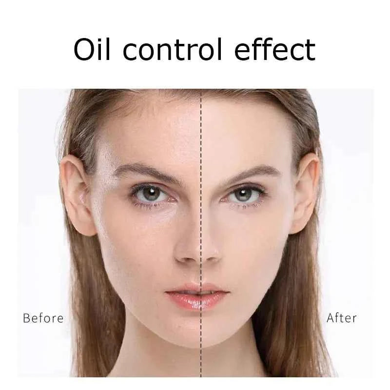 Matte Setting Powder Lasting Oil-Control Purple Glitter Pressed Powder Brightening Face Powder Jelly Compact Foundation Makeup