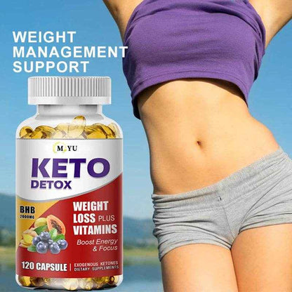 Ketogenic Capsules - Help Control Appetite, Burn Fat, Metabolize Fat, Inhibit Fat Accumulation, Promote Digestion and Detox