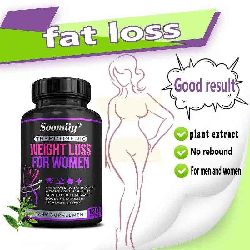 Natural Fat Burner Plant-Based Appetite Suppressant Helps Reduce Fat Accumulation and Balance Blood Sugar 120 Supplements