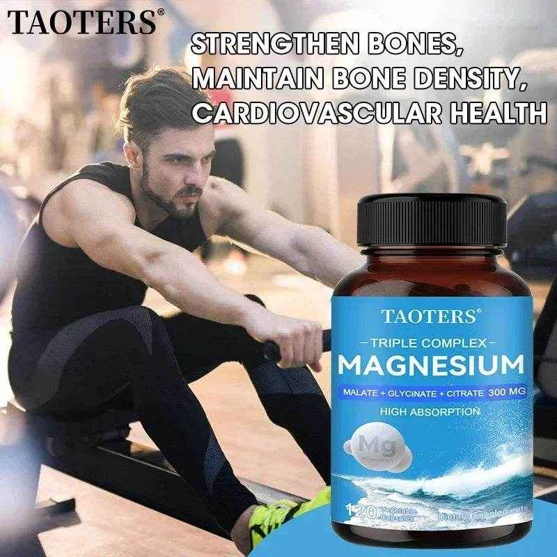 Magnesium Complex - 3-in-1 Formula with Malic Acid, Glycine and Citric Acid To Support Heart Health, Energy and Mood