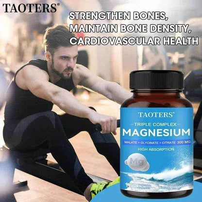 Magnesium Complex - 3-in-1 Formula with Malic Acid, Glycine and Citric Acid To Support Heart Health, Energy and Mood