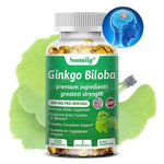 Premium Ginkgo Extract Supplement with B Vitamins for Brain Function, Memory, Circulation, Antioxidant, Health