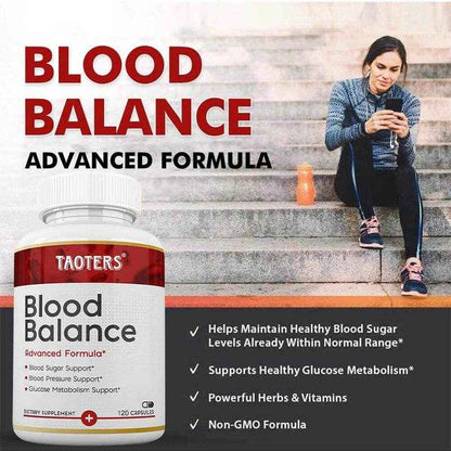 Blood Balance - Supplement, Supports Regulated Blood Sugar and Blood Pressure, Glucose Metabolism, 120 Capsules