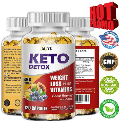 Ketogenic Capsules - Help Control Appetite, Burn Fat, Metabolize Fat, Inhibit Fat Accumulation, Promote Digestion and Detox