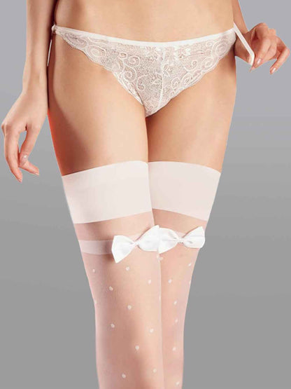 Polka Dot Bow Stockings
