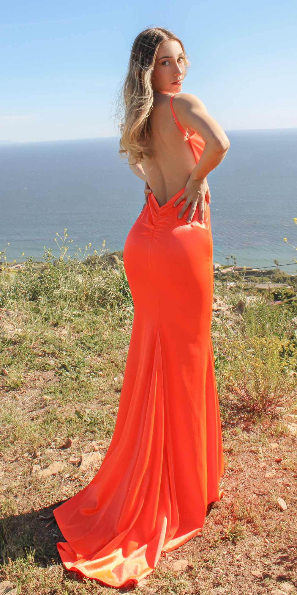Astee SE016 Long Fitted Semi Formal Gown by Cinderella Divine by DiscountDressShop