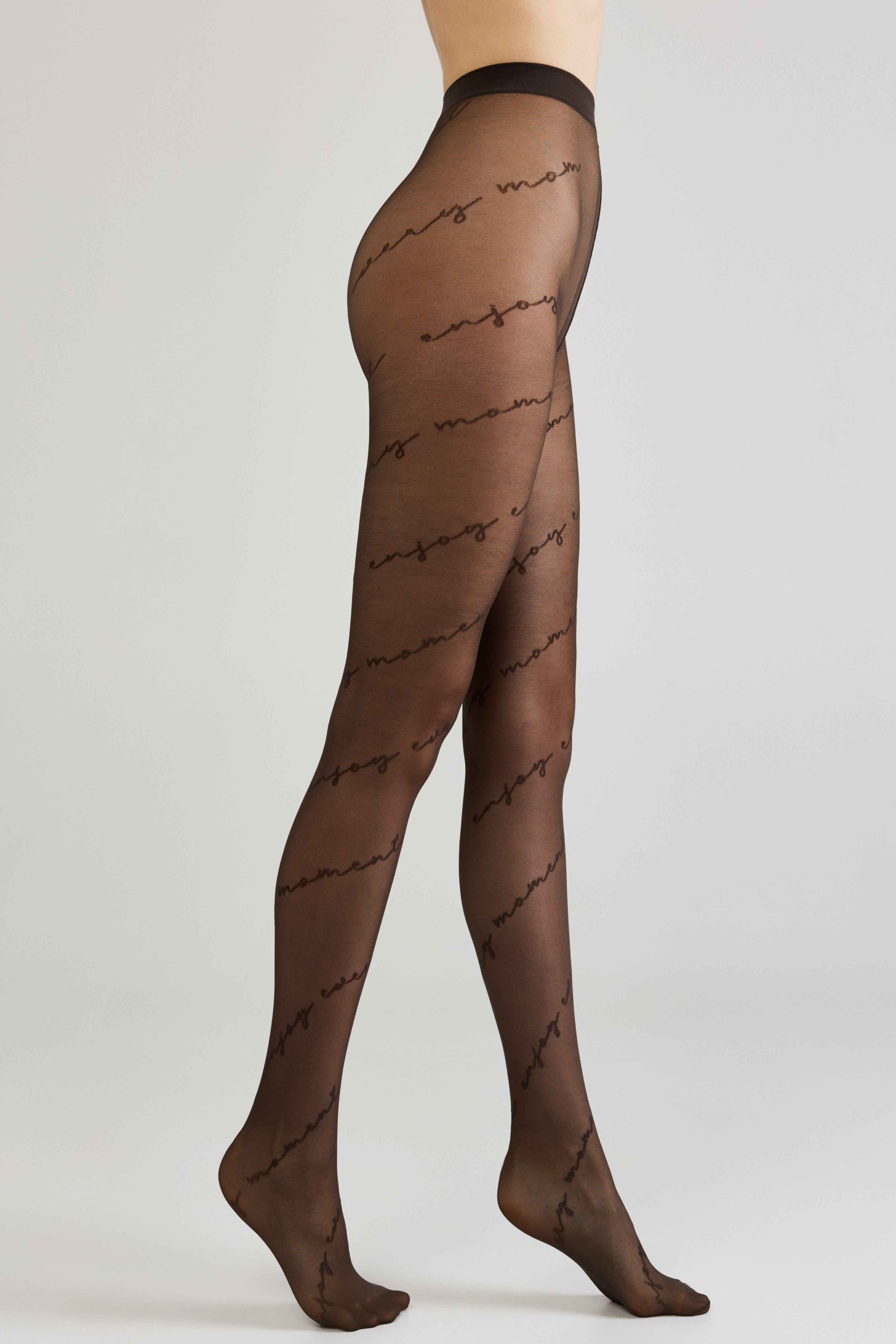 Fantasy Tights Conte Sentiment - Diagonal Inscriptions