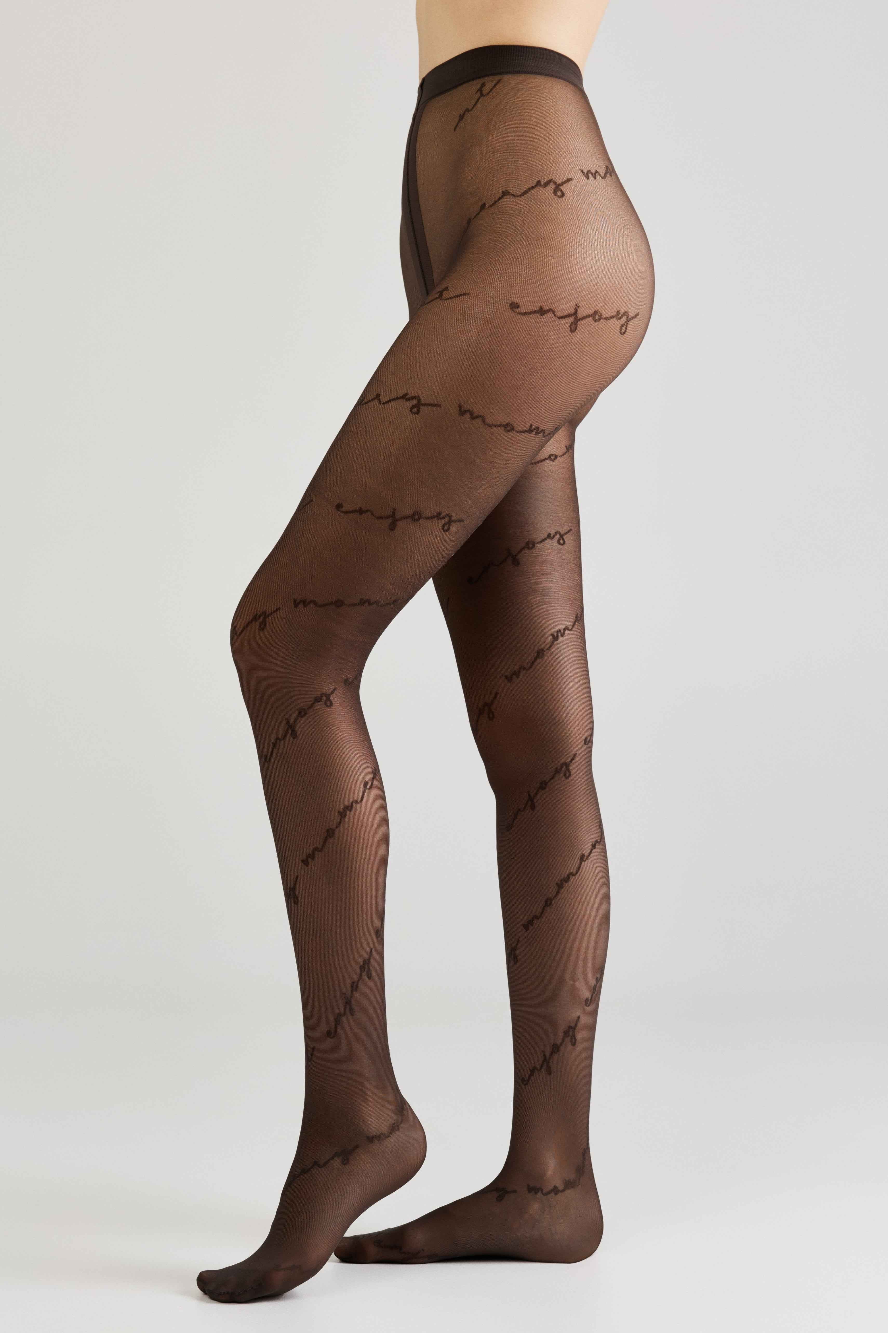 Fantasy Tights Conte Sentiment - Diagonal Inscriptions