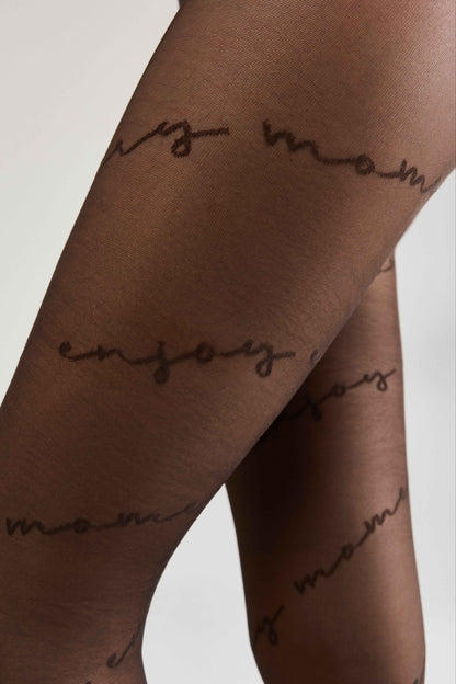 Fantasy Tights Conte Sentiment - Diagonal Inscriptions