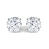 14K White Gold 1 1/10 Cttw Round Diamond Solitaire Stud Earrings  DestGlow