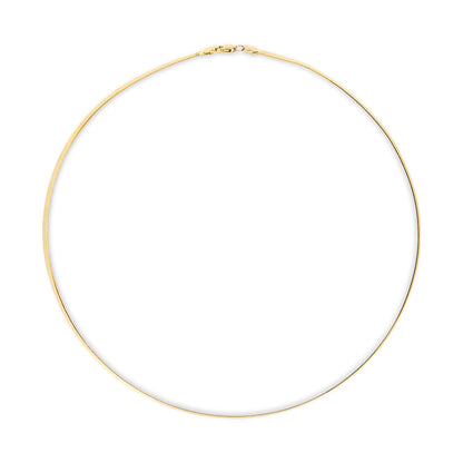 Unisex Solid 14K Yellow Gold 2.8mm Imperial Herringbone Chain Necklace - 18" Inches by Bids.com