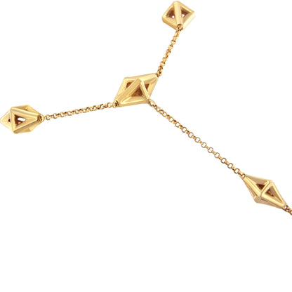 14K Yellow Gold 1/4 Cttw Diamond Ring and Bracelet Hand Chain (G-H Color, SI1-SI2 Clarity) - 7" by Bids.com