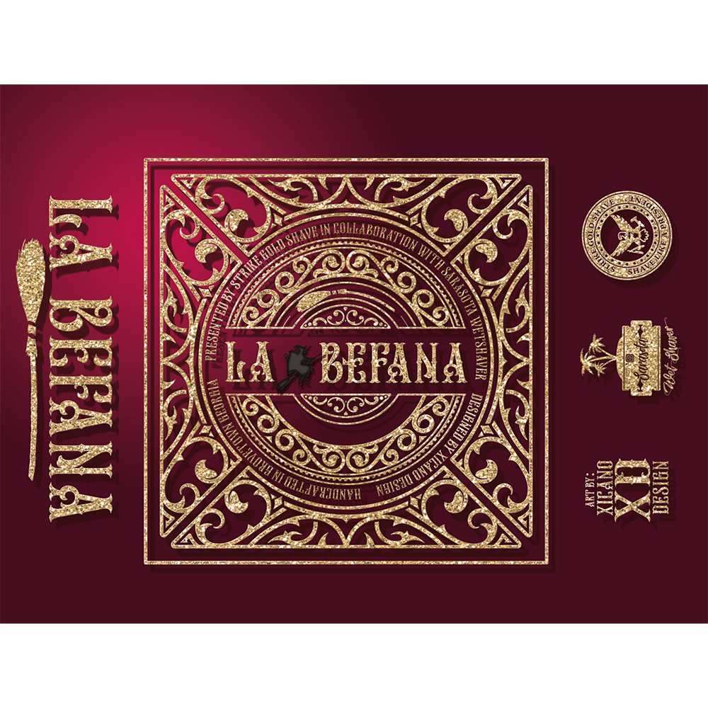 Strike Gold Shave La Befana Shaving Collection by Pasteur Pharmacy