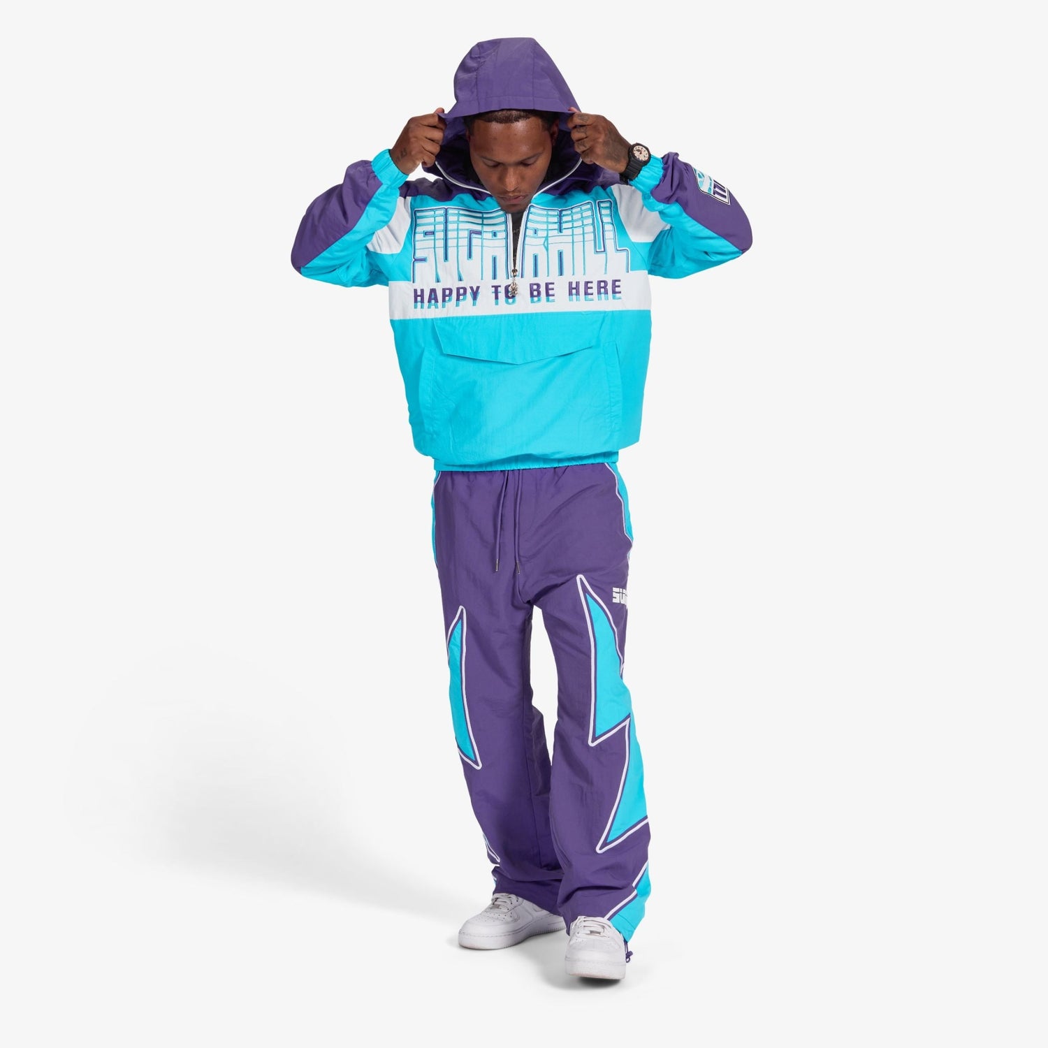 Sugarhill Bolt Windbreaker Jacket - Purple by Denim Exchange