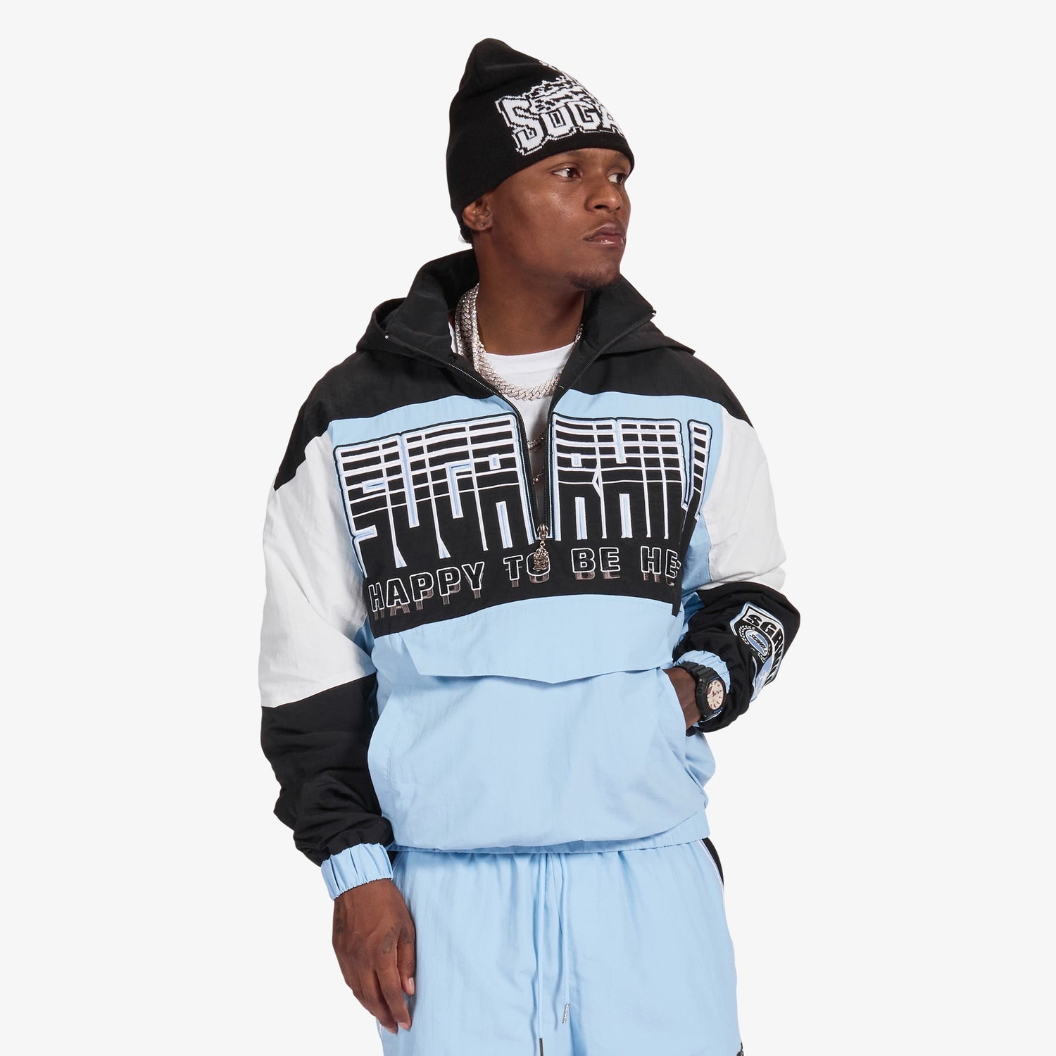 Sugarhill Storm Starter Jacket - Baby Blue by Denim Exchange
