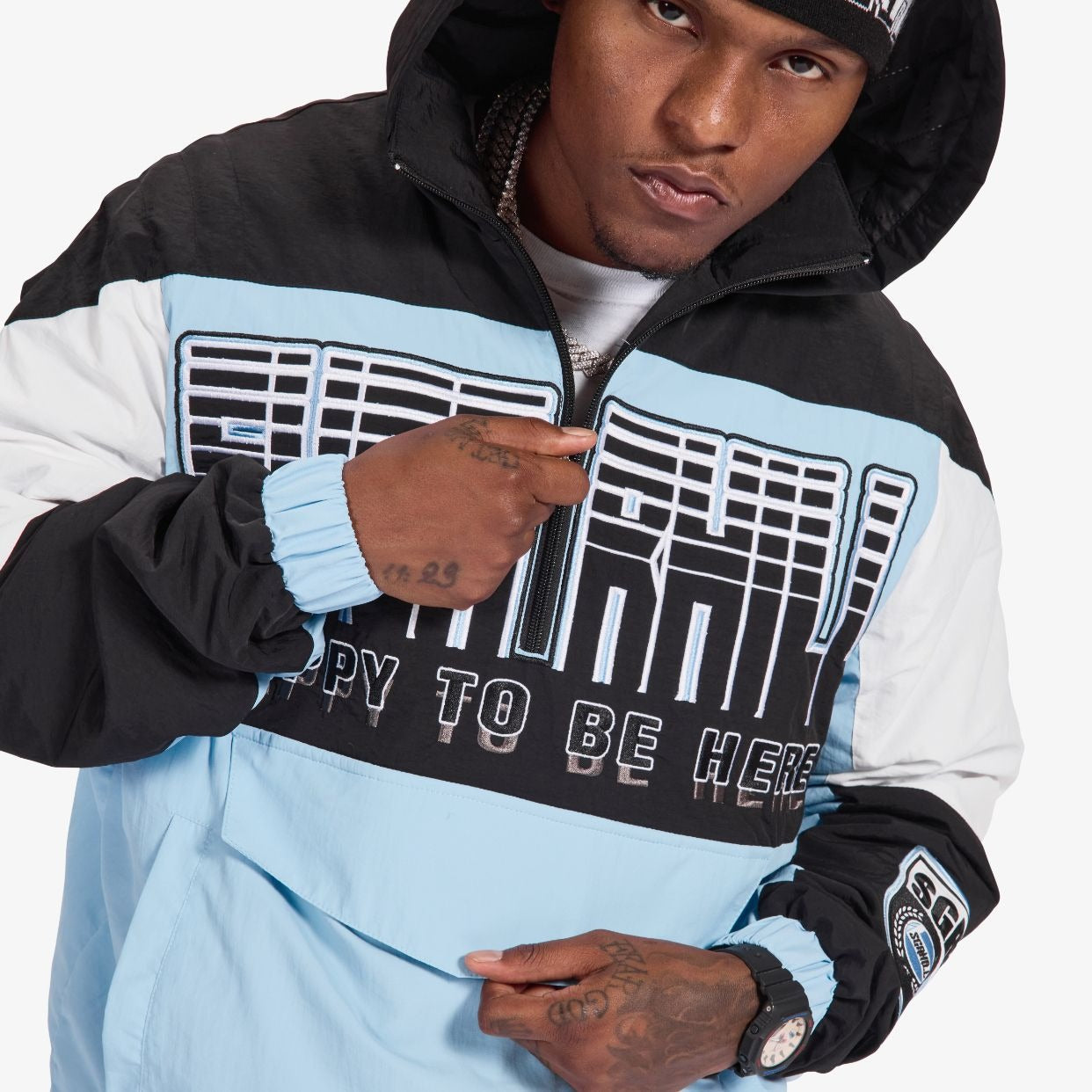 Sugarhill Storm Starter Jacket - Baby Blue by Denim Exchange
