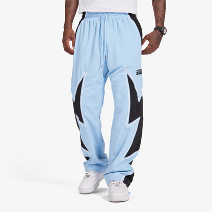 Sugarhill Bolt Windbreaker Pants - Baby Blue by Denim Exchange