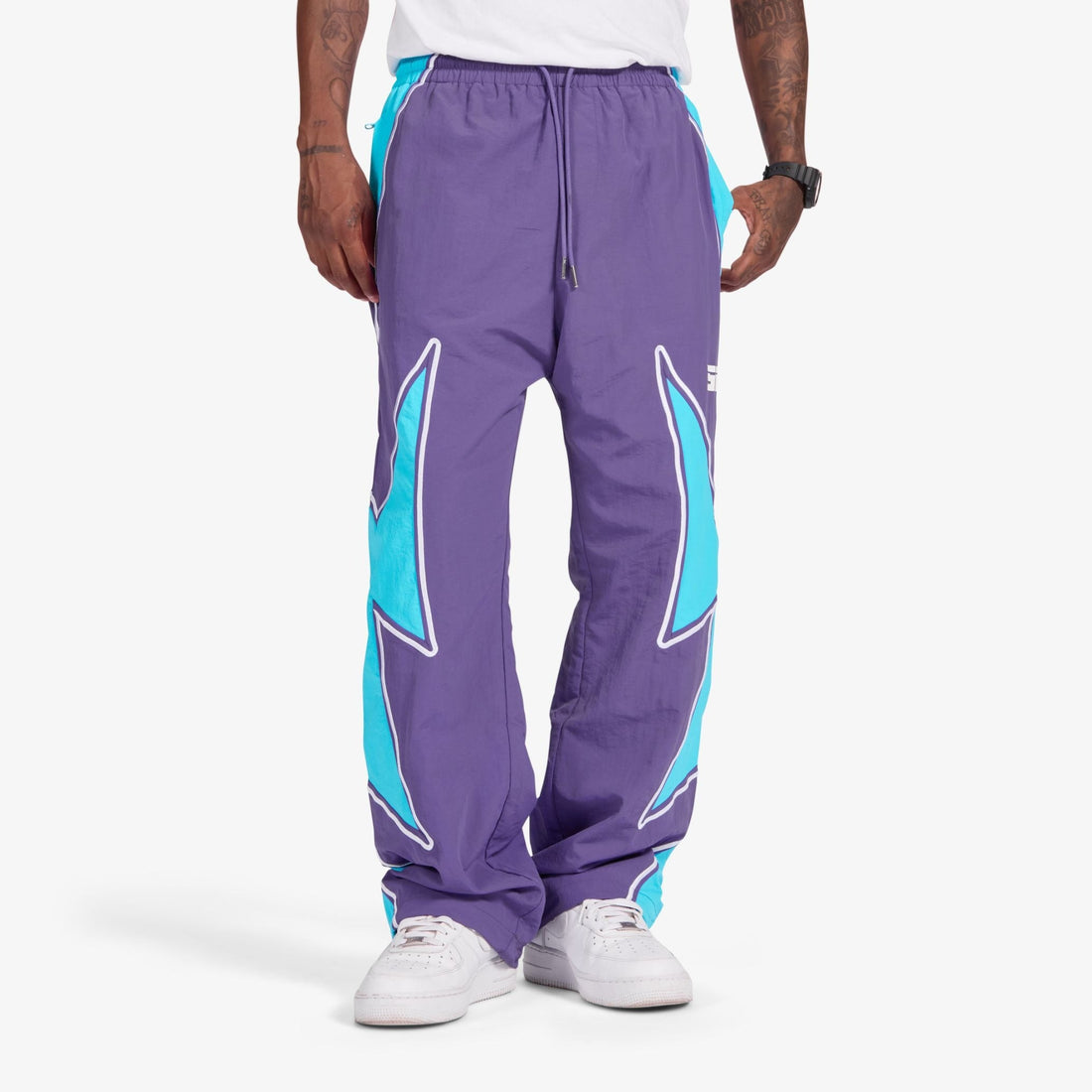 Sugarhill Bolt Windbreaker Pants - Purple by Denim Exchange