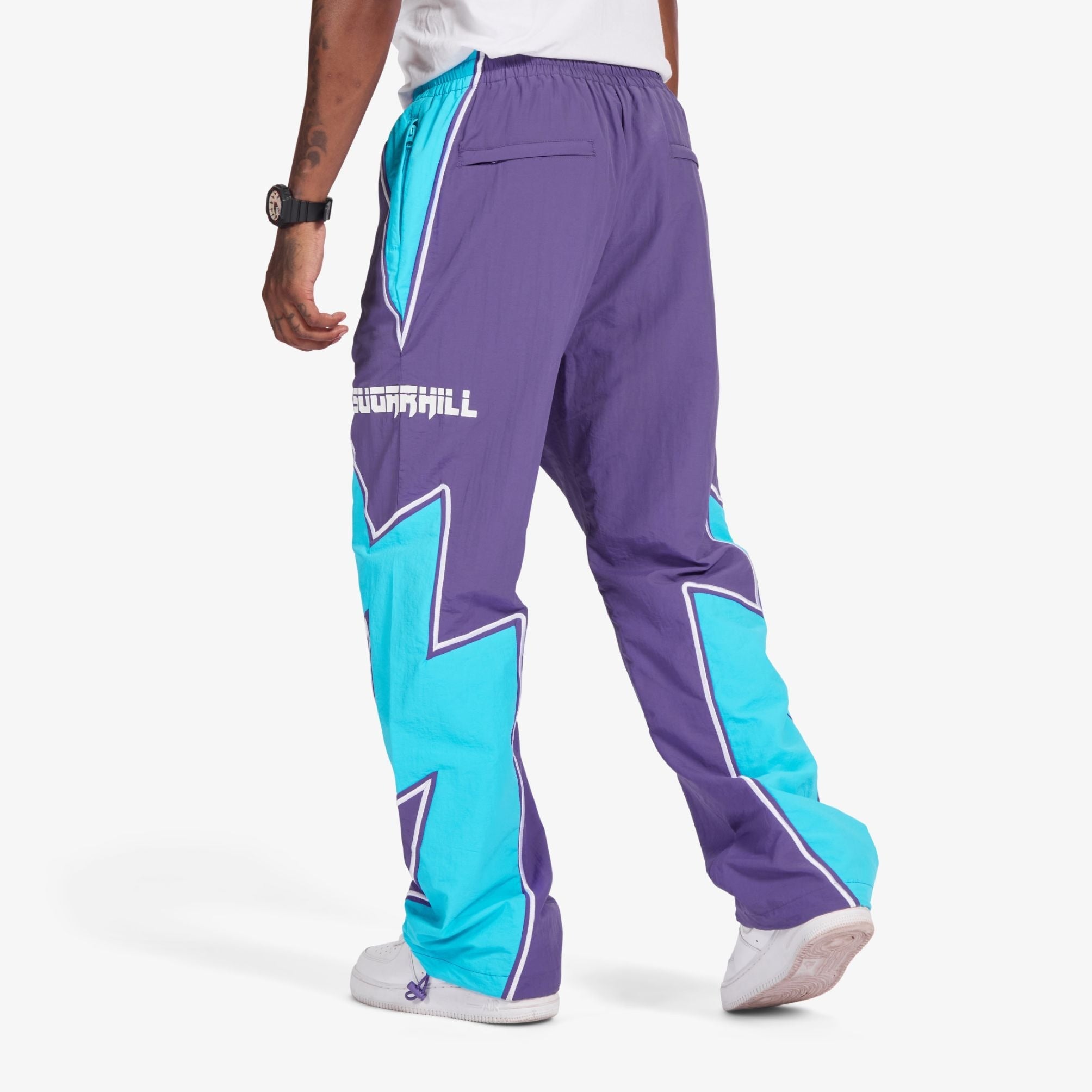 Sugarhill Bolt Windbreaker Pants - Purple by Denim Exchange