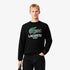 Lacoste Printed Crewneck Sweatshirt - Black by Denim Exchange