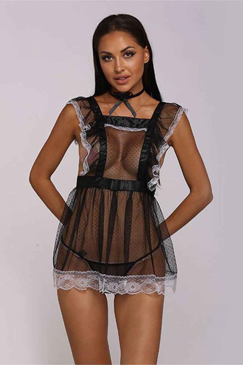 Mesh Babydoll Maid