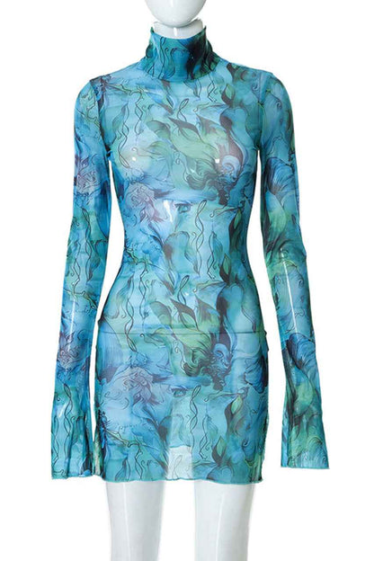 Miami Nights Sheer Mini Dress