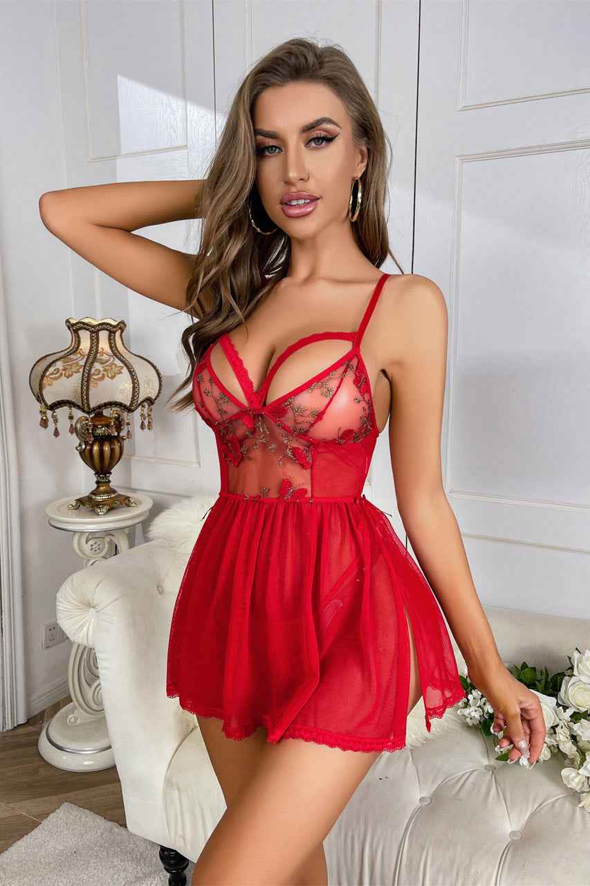 Pretty Patterned Flyaway Chemise