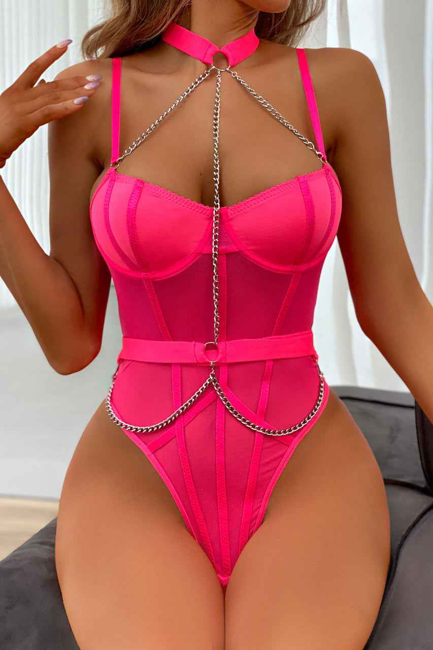 Chain Harness Teddy Lingerie
