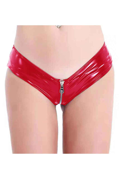 Vinyl Zipper Panty